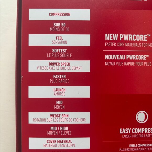 Three NEW TaylorMade Speed Soft White Rubber Core Inomer Shell Golf Balls - 36 B - Picture 11 of 12